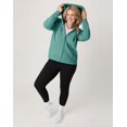 thumbnail image 5 of Hanes EcoSmart Women's Full-Zip Fleece Hoodie Spanish Moss 2XL, 5 of 7