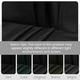 thumbnail image 5 of Waffle Weave Hookless Shower Curtain with Snap in Liner, DawnJoanHD Black Polyester Fabric Shower Curtains with See Through Top Window, 71" x 74", 5 of 9