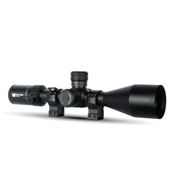 Monstrum Challenger 6-24x50 FFP Scope | Featuring ED Glass, Adjustable Objective, Precision Turrets with Zero Stop, Daylight Bright Reticle, and Anti-Cant Scope Rings | MOA Reticle