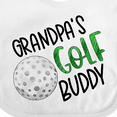 thumbnail image 4 of Inktastic Grandpa's Golf Buddy with Golf Ball Boys or Girls Baby Bib, 4 of 4