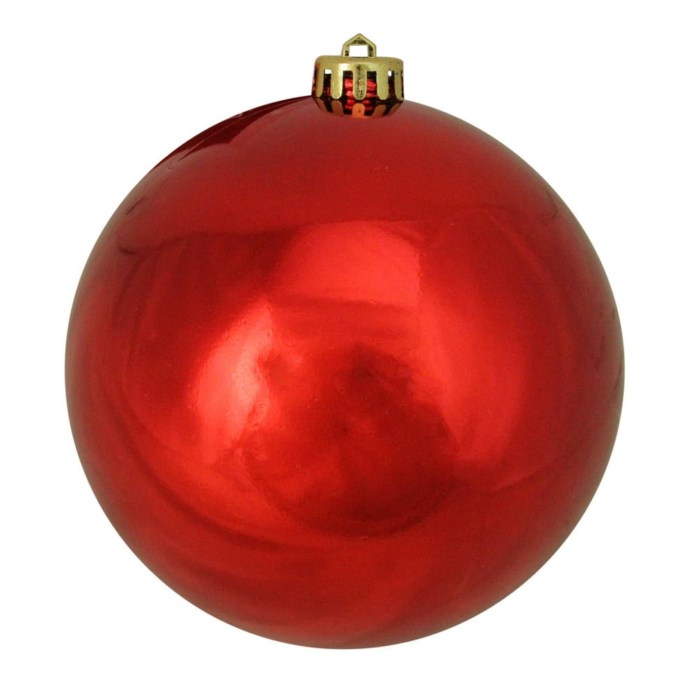 Northlight 6" Shatterproof Shiny Christmas Ball Ornament Red