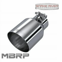 MBRP 2.5" Inlet 4" Outlet 6.5" Length Stainless Steel Polished Exhaust Tip T5176