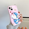 thumbnail image 4 of Doraemon 3D Cat Ear Cartoon Imitation Leather Case for iPhone 11 13 12 14 Pro Max 12Pro 13Pro 14Pro 14Plus 13Promax 14Promax X XS XR 7 8 Plus soft TPU case full cover UHFX, 4 of 4