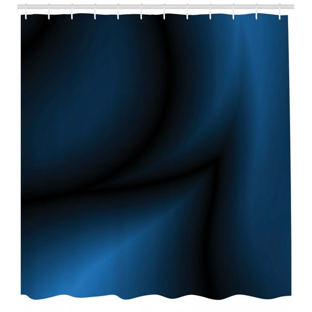 Navy Blue Shower Curtain Deep In The Majestic Ocean Themed Dark Navy Blue Shower Curtain Deep In The