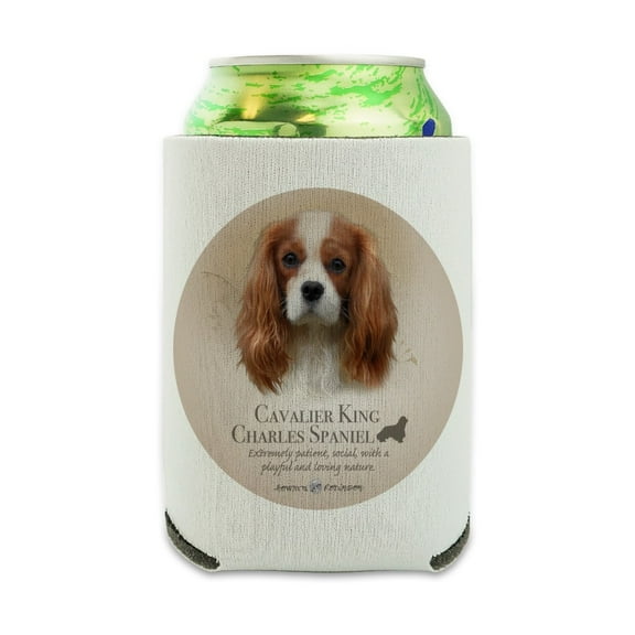 Cavalier King Charles Spaniel Dog Breed Can Cooler - Drink Sleeve Hugger Collapsible Insulator - Beverage Insulated Holder