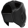 thumbnail image 1 of Casque de Boxe PU, Protège-Tête Sanda Kickboxing Cuir Réglable Formation DefenseBlack Grande Taille, 1 of 8