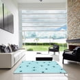 thumbnail image 6 of Ahgly Company Indoor Round Patterned Blue Diamond Blue Area Rugs, 8' Round, 6 of 6