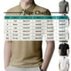 thumbnail image 2 of pstuiky camisetas para hombre, Blusa informal de manga corta con cuello vuelto y botones de malla de seersucker de color liso para hombre camisas casuales para hombre s, 2 of 2