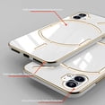 thumbnail image 4 of Compatible with Nothing Phone 2 Case for Women, Ultra Soft Nothing Phone 2 Cases Slim Shockproof Cute Plating Electroplate Phone Case TPU Bumper Protective Case (White 1), 4 of 13