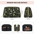 thumbnail image 2 of Cartoon Cute Lizard Gecko Green Makeup Bag, Large Capacity Travel Cosmetic Bag for Women Girls- Travel Toiletry Bag Leather Portable Waterproof Makeup Case Organizer with Handle, 2 of 4