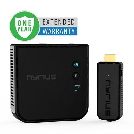 Nyrius ARIES Prime Wireless HD 1080p 3D Transmitter & Receiver System & 1 Year Extended Warranty