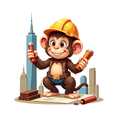 thumbnail image 3 of cartoon Monkey Theme Stickers, Waterproof Monkey Theme Sticker for Water Bottle Laptop Phone Cases Planner Skateboard Luggage Helmet Party Favor Decor, Ideal for Adults Teens Teacher Rewards, 3 of 9