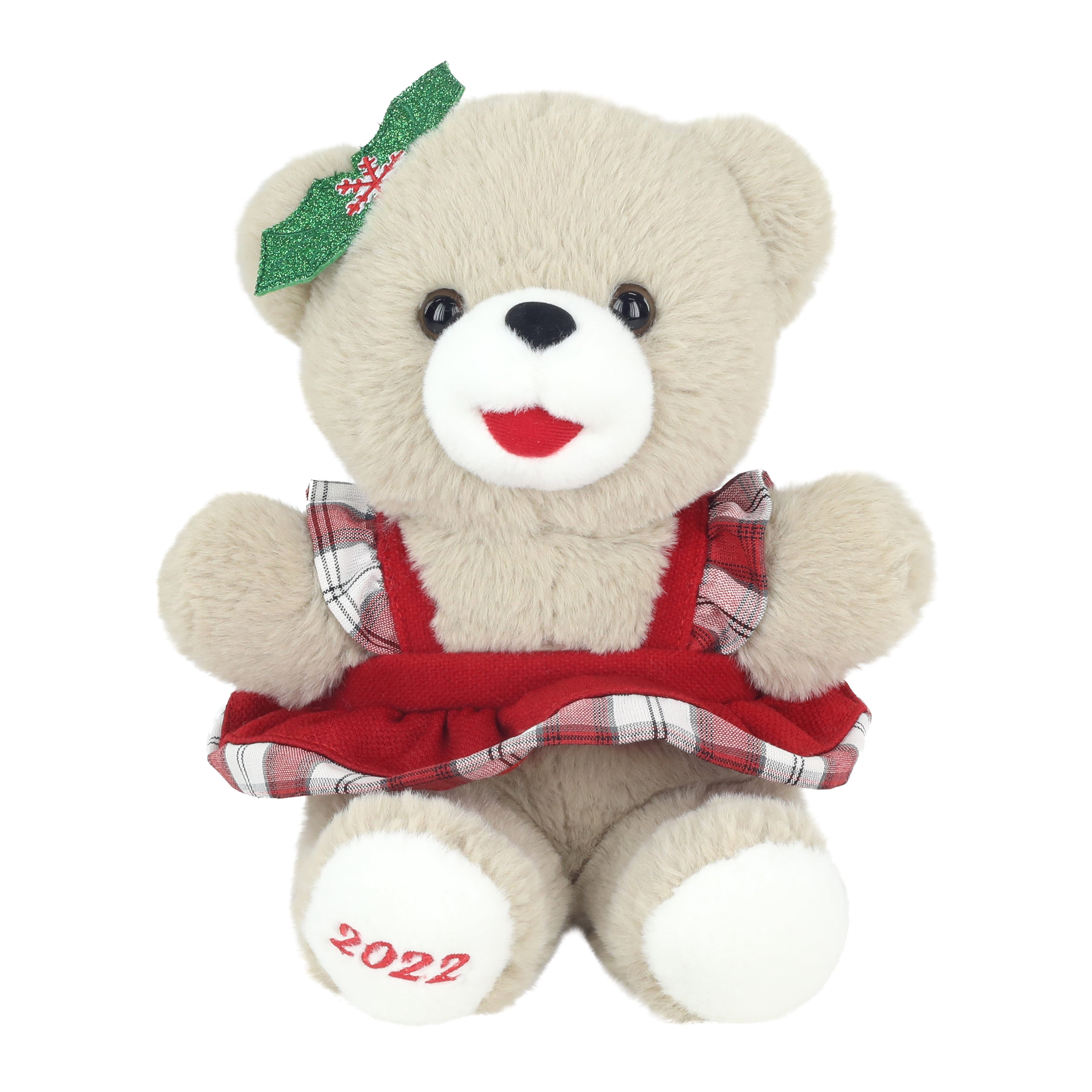 Holiday Time Christmas 10.5 inch Snowflake Teddy Plush Toy