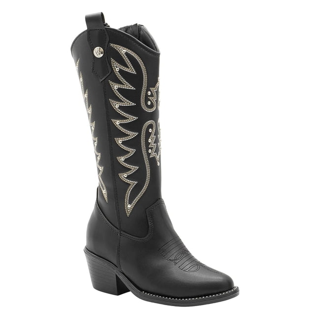 Bota Vaquera Para Niña Wildcat® Estampada Larga Color Negro negro 20
