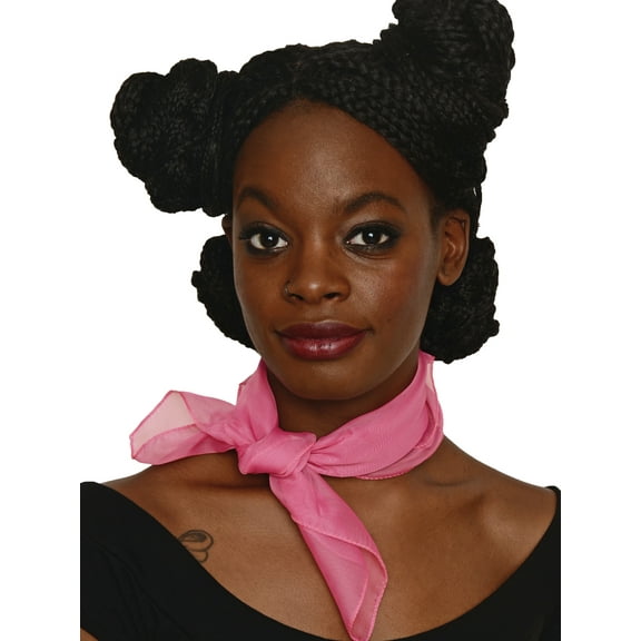 Pink Sheer Chiffon 21 inch Square Scarf  - 50s Style - Hey Viv Retro