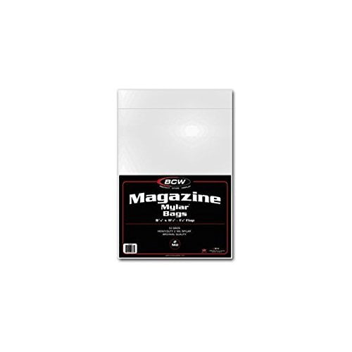 BCW MAGAZINE MYLAR 25 9 X 11 1//2 4 MIL