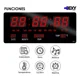 thumbnail image 3 of Reloj De Pared Digital Led Rojo Calendario Temperatura, 3 of 6