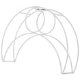 thumbnail image 1 of Moon Shape Lampshade Frame Replacement Lamp Frame Wire Lampshade Frame Desk Lamp Cage, 1 of 2