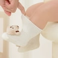 thumbnail image 6 of Avrnliq Cotton Kids Socks for Girls (0-3 Years) - High-Top with 3D Plush Bear Design, Stay-Put Ribbed Cuff, Breathable & Non-Slip, White,Size S, 6 of 7