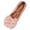 Pink, variant on Women's Loafers Foreign Trade Large Size Bow Low Heel Shallow Mouth Casual Shoes Breathable Boat Style for Women Womens Casual Shoes Pink,41