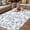 Blue, variant on Navy Blue Leaves Outdoor Rug for Patio/Deck/Porch, Non-Slip Large Area Rug 3 x 5 Ft, Vintage Summer Botanical Farmhouse Rustic Indoor Outdoor Rugs Washable Area Rugs, Camping Rug Carpet Runner