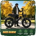 thumbnail image 2 of 20" Fat Tire Electric Bike for Adults, 750W Motor, 20MPH Max Speed, 48V 15.6Ah Removable Battery, 7-Speed Gear & Full Suspension Ebike with Cruise Control, UL2849 Certified, 2 of 7