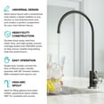 thumbnail image 3 of KRAUS Purita Single Handle Drinking Water Filter Faucet for Reverse Osmosis or Water Filtration System in Spot-Free Stainless Steel/Matte Black, 3 of 10