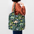 thumbnail image 6 of XMXT Canvas Tote Bag for Women, Funny Cartoon Dinosaur Print Large Reusable Shopping Bags, Multicolor, 6 of 7