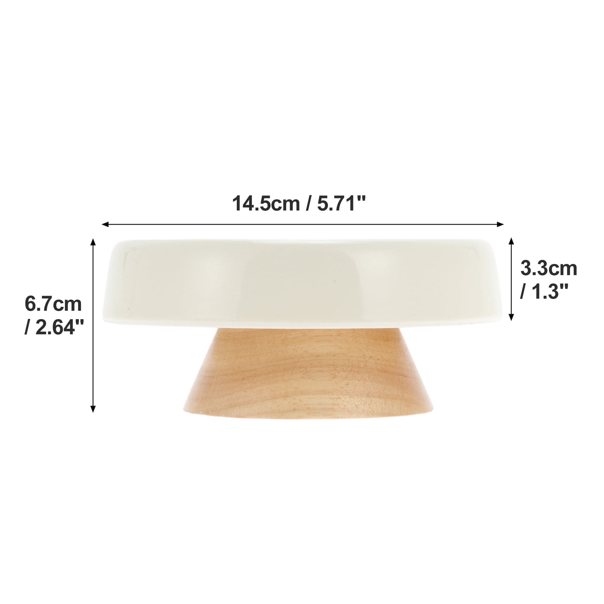 Unique Bargains Slow Feeder Dog Bowls with Wooden Base Apricot