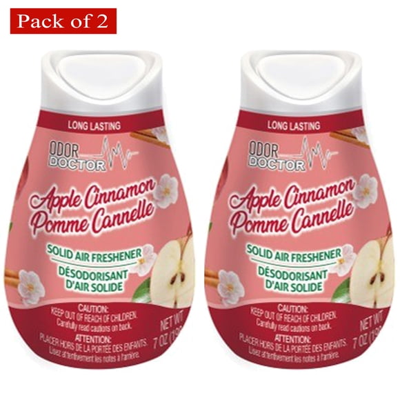 Odor Doctor Solid Air Freshener Cone – Apple Cinnamon, Long‑Lasting Freshness, 250 g (Pack of 2)