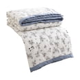 thumbnail image 2 of Linnome Washable Printed Summer Quilt Soft Skin Friendly Breathable Air Conditioning Quilt for Home Use 59x78.7 Inch Multicolor#03, 2 of 7