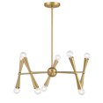 thumbnail image 2 of Meridian M100128MBK 10-Light Chandelier in Matte Black, 2 of 7