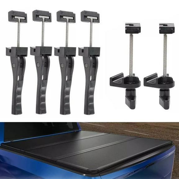 4Pcs Universal Replace Parts Fit For Hard/Soft Folding Tonneau Cover Rear Clamps