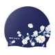 thumbnail image 1 of Gorro de natación para mujer, de silicona con estampado floral, elástico, con protección para el cabello y las orejas, para piscina, entrenamiento de, 1 of 9