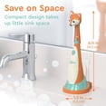 thumbnail image 6 of Little Brusheez Toddlers’ Sonic Toothbrush - Safe & Gentle Toothbrush for Ages 1-3 with Built-In, Light-Up 2-Minute Timer, Extra Brush Head, & Storage Base for First-Time Brushers (Fuzzy the Fox), 6 of 8