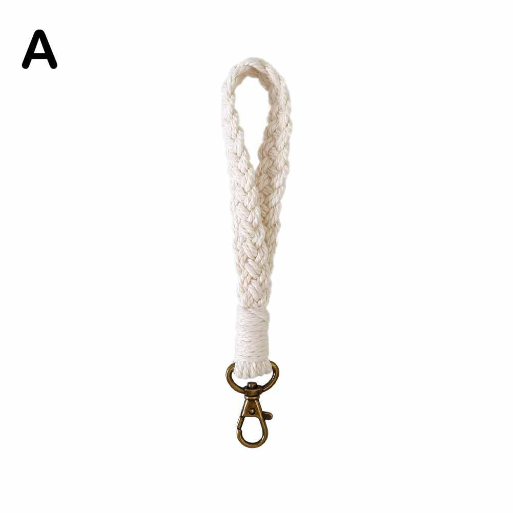 Macrame Keychain Wrist Lanyard Key Chain, Keychain Lanyard Bracelet