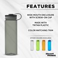 thumbnail image 2 of Wide Mouth Water Bottles 26 oz. Set of 10, Bulk Pack - BPA Free, Great for Gym, Camping, Backpacking, School - Smoke, 2 of 5