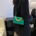thumbnail image 5 of Cute clutch purse and artificial leather handbag for dating and daily commuting.-green, 5 of 5