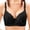 Black, variant on Women Plus Size Wireless Lace Bra Non Underwire Full Figure Comfort Army Green,Size 2XL