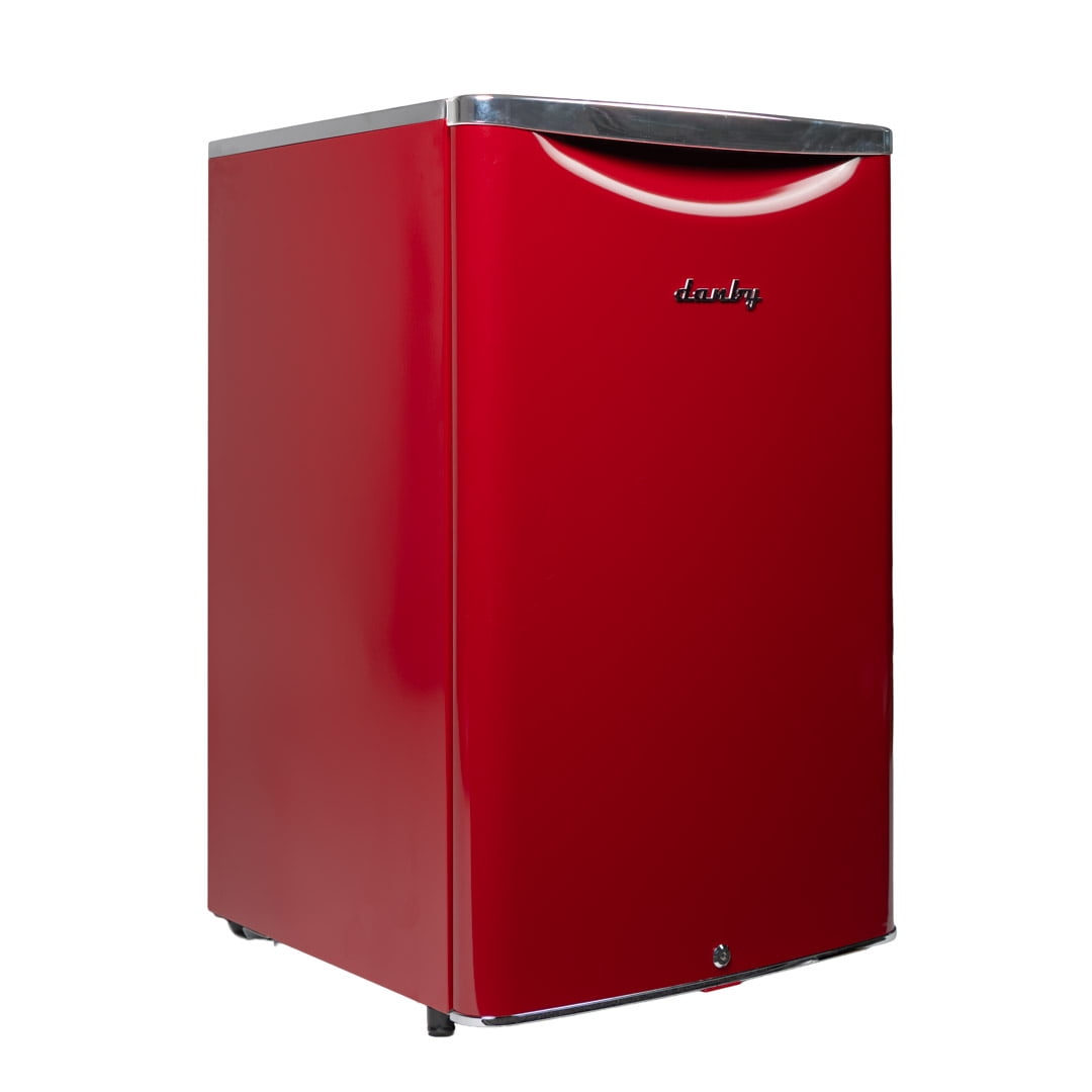Danby 4.4 cu. ft. Retro Compact Fridge in Metallic Red DAR044A6LDB
