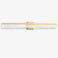 thumbnail image 6 of Gold Bathroom Light Fixtures 39 inch Dimmable Metal Wall Sconce Fixtures Over Mirror LED Vanity Light Bar for Restroom Mirror 3000K Warm White Light, 6 of 9