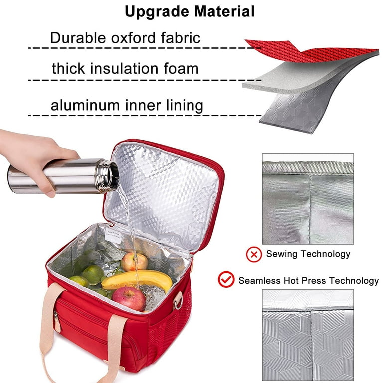 Women's Insulated Lunch Bag Lunch Box Waterproof Reusable Cooler