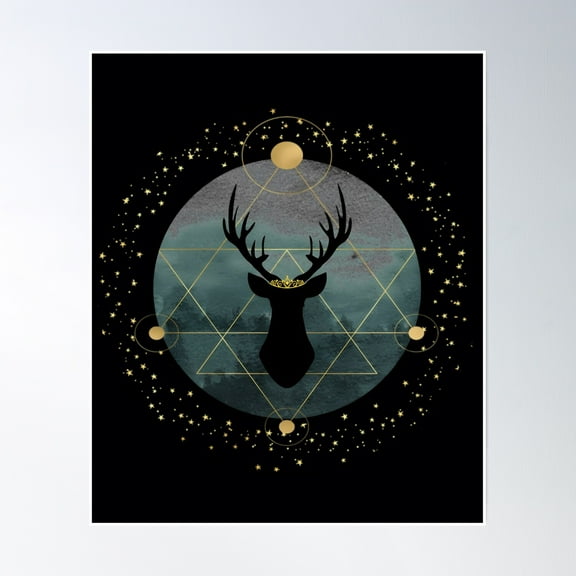 Throne Of Glass- Forest Stag Poster Wall Art, Modern Wall Decor, 8x12 UNFRAMED