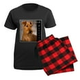thumbnail image 5 of CafePress - 3 Irish Terrier Pajamas - Women's Short Sleeve Print T-Shirt and Pants Dark Cotton Pajama Set, 5 of 7