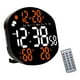 thumbnail image 5 of Reloj de pared digital con alarma y temporizador, multifuncional, decorativo, moderno, con controlador, para escritorio, oficina, mesita de noche, Naranja, 5 of 8