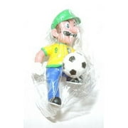 Mario Bros Luigi Mini Brazilian Soccer Figure- Dribble
