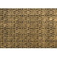 thumbnail image 1 of Ahgly Company Indoor Rectangle Abstract Brown Modern Area Rugs, 4' x 6', 1 of 4