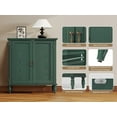 thumbnail image 2 of CBJCBJ Retro 34" Sideboard Buffet Cabinet with Storage, Accent Cabinet for Dining Room, Living Room,Green, 2 of 6