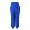thumbnail image 2 of Women's Sports Trousers Trendy Elastic Waist Street Jogger Lightweight Non-Elastic Nylon Workout Jogging Bottoms Lounge Trousers with Pockets, 2 of 7