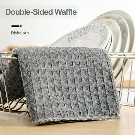

Large Waffle Rag with Locked Edge Clearance! Kiteky Kitchen Rag Rag Toweldish Kitchen Cloth Solid Wafflee Dish Oilcleaning Non Stick Clothkitchen Cleaning Supplies 30X30Cm Household Cleaning Cloth